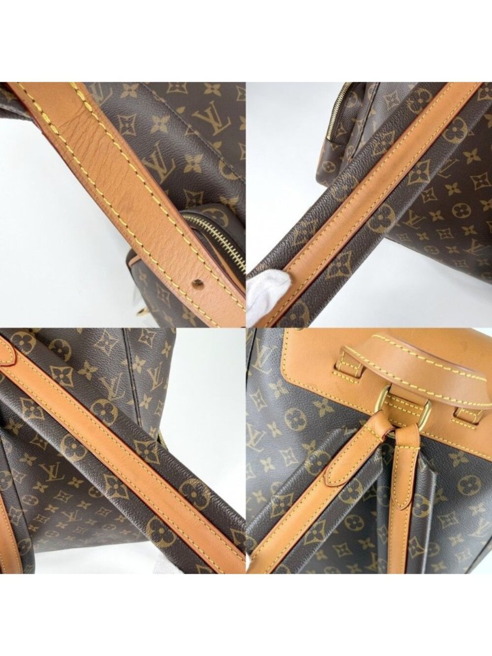 Louis Vuitton Backpack Trio Monogram Canvas Brown Gold - Picture 9 of 10